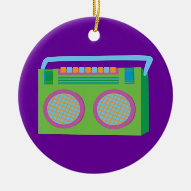 Adorno De Cerámica Rockin' Stereo (Frente)