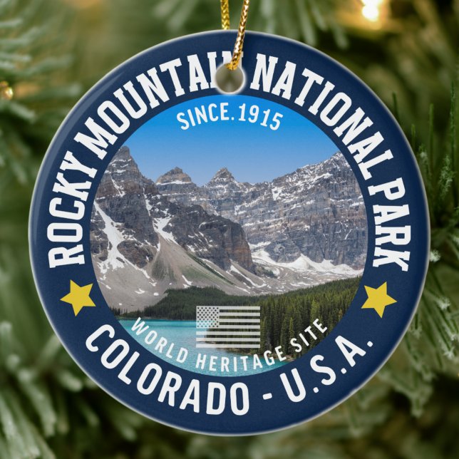 Adorno De Cerámica Rocky Mountain Landscape – Travel Photography  (Subido por el creador)