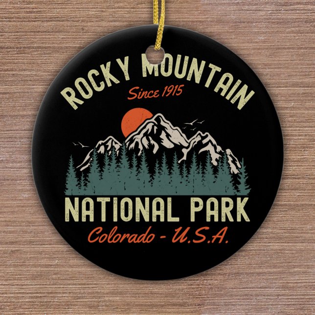 Adorno De Cerámica Rocky Mountain National Park Est 1915 (Subido por el creador)