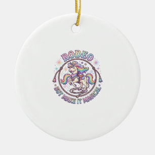 Adorno De Cerámica Rodeo de Unicornios pero Hazlo Mágico Regalo Diver