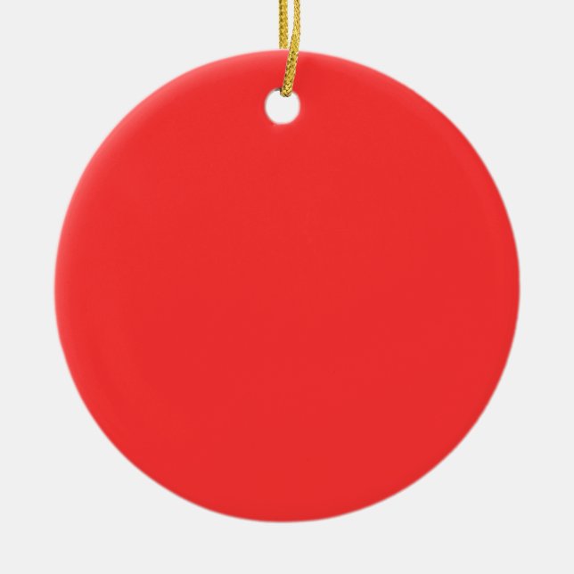 Adorno De Cerámica Rojo (Frente)