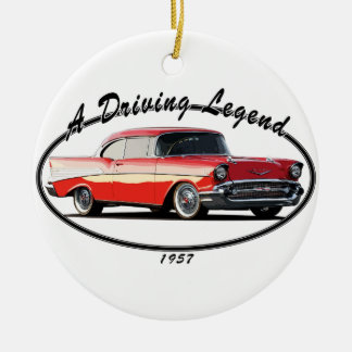 ADORNO DE CERÁMICA ROJO 1957 DEL BEL AIR