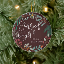 Rojo Casado y Brillante Primera Navidad Botánica