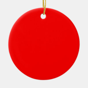 Adorno De Cerámica Rojo FF0000