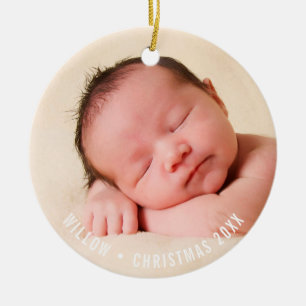 Adorno De Cerámica Rojo moderno simple del copo de nieve de la