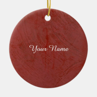 Adorno De Cerámica Rojo sólido