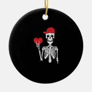 Adorno De Cerámica Roll Skeleton Manos Día de San Valentín Skull