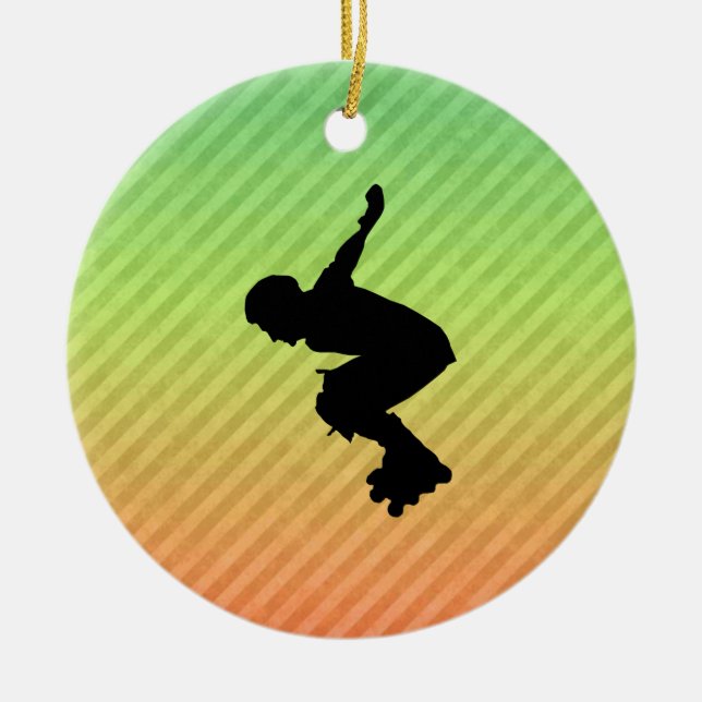 Adorno De Cerámica Rollerblading (Frente)