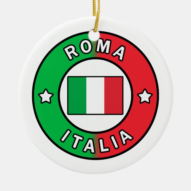 Adorno De Cerámica Roma Italia (Frente)