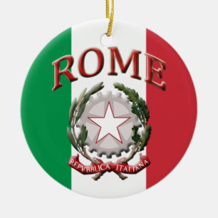 Adorno De Cerámica Roma Italia