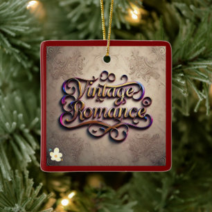 Adorno De Cerámica "Romance de los años"