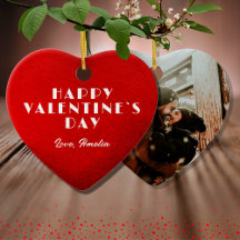 Romántico Nombre del Corazón Rojo Foto Día de San 