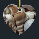 Adorno De Cerámica Romántico Tropical Exótico de las conchas de mar P<br><div class="desc">Romántico Tropical Exótico de las conchas de mar Playa Amor</div>