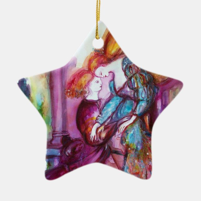 Adorno De Cerámica ROMEO Y JULIET Romántico Día de San Valentín (Frente)