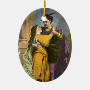 Adorno De Cerámica Romeo y Julieta