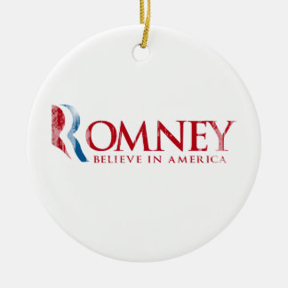 Adorno De Cerámica Romney - crea en América (roja)