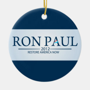 Adorno De Cerámica Ron Paul para Presidente