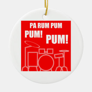 Adorno De Cerámica Ron Pum Pum Pum del PA