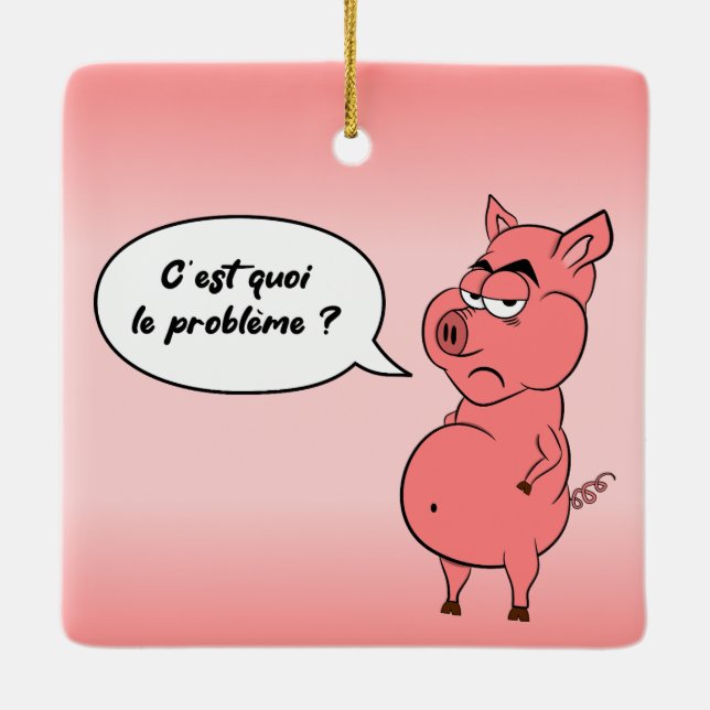 Adorno De Cerámica Ronchon le cochon (Reverso)