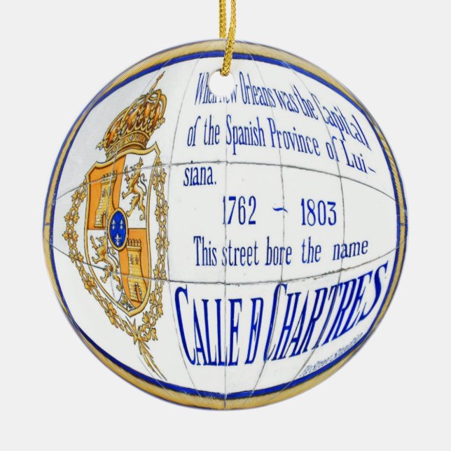 Adorno De Cerámica Ronda de mosaicos de Chartres (Frente)