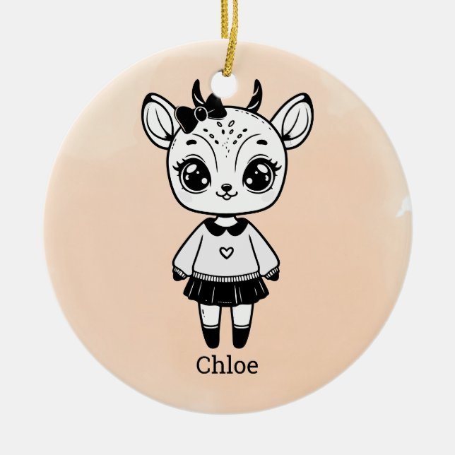 Adorno De Cerámica Ropa de rábano (Frente)