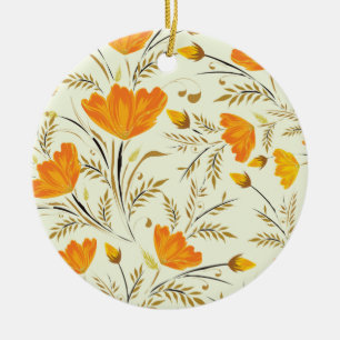 Adorno De Cerámica Rosa amarilla