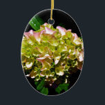 Adorno De Cerámica Rosa amarillo verde Hydrangea flor amarilla rosa<br><div class="desc">Romántico clásico país verde e hidrangea rosa foto de H Cooper</div>