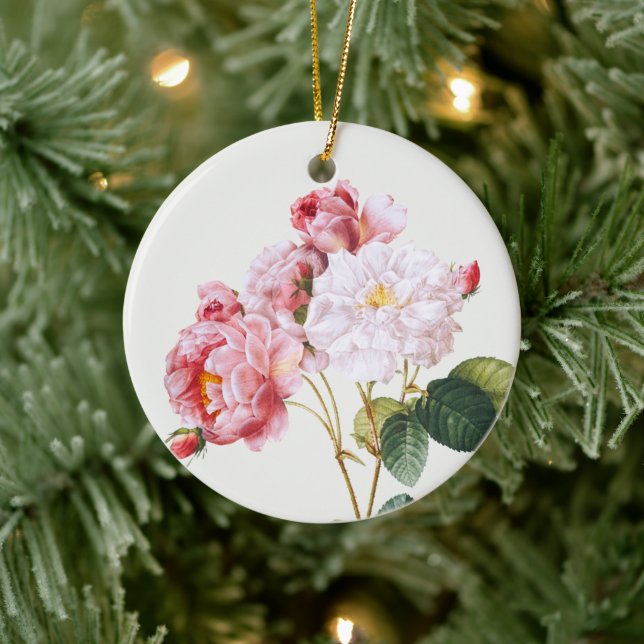 Adorno De Cerámica Rosa Damascena, árbol (Árbol)