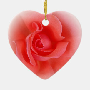 Adorno De Cerámica rosa de coral rosa