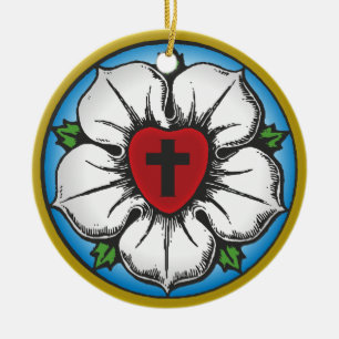 Adorno De Cerámica rosa de luther