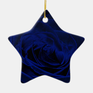 Adorno De Cerámica Rosa de terciopelo azul.jpg