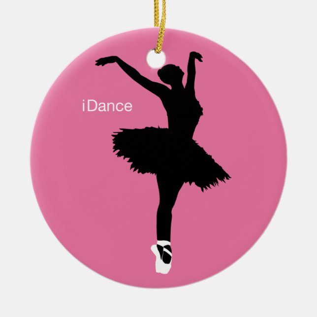Adorno De Cerámica rosa del iDance (Frente)