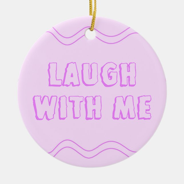 Adorno De Cerámica Rosa: El día de San Valentín púrpura (Frente)