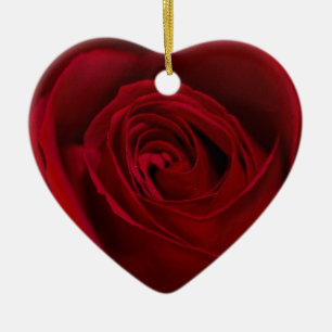 Adorno De Cerámica Rosa rojo magnífico