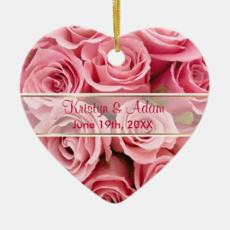 Adorno De Cerámica Rosa rosa elegante - Personalizar