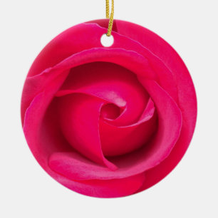 Adorno De Cerámica Rosa Rosa Roja Romántica