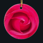 Adorno De Cerámica Rosa rosa rojo romántico<br><div class="desc">Rosa rosada y roja romántica.</div>