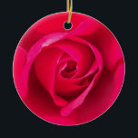 Adorno De Cerámica Rosa rosa rojo romántico v2<br><div class="desc">Rosa rosada y roja romántica.</div>