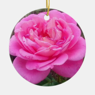 Adorno De Cerámica Rosa Rosa Rosa "Leonardo Da Vinci"
