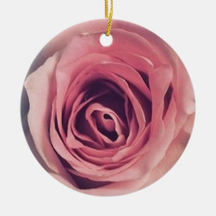 Adorno De Cerámica Rosa rosa rosado