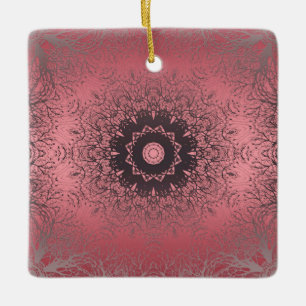 Adorno De Cerámica rosa y gris