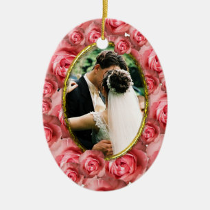 Adorno De Cerámica Rosas