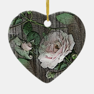 Adorno De Cerámica Rosas