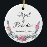 Adorno De Cerámica rosas amarillas de lavanda y eucalipto<br><div class="desc">Un diseño elegante y vintage con eucalipto, rosas amarillas y lavanda pintadas en una romántica acuarela. - personalizable para cualquier ocasión- Para empezar a cambiar el nombre, haga clic en "Personalizar esta plantilla" y edite la redacción en los cuadros de plantilla. Para acceder a las herramientas de edición más avanzadas,...</div>