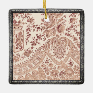 Adorno De Cerámica Rosas de encaje rosado