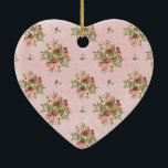 Adorno De Cerámica Rosas de moda<br><div class="desc">Rosas de moda flores románticas niñas vintage</div>