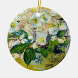 Adorno De Cerámica Rosas de Navidad (por Claude Monet)