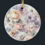 Adorno De Cerámica Rosas elegantes<br><div class="desc">Este diseño generativo, adornado con un patrón de flores de rosa muy intrincado, añade un toque de elegancia y encanto intemporal a cualquier objeto que adorne. Los detalles suaves y cautivadores de los pétalos rosas lo convierten en un diseño versátil perfecto para realzar su estilo personal o decoración en casa....</div>