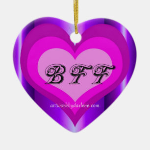 Adorno De Cerámica rosas fuertes BFF