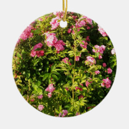 Adorno De Cerámica Rosas rosas rosas en flor